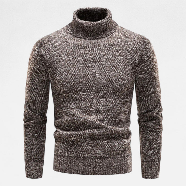 Charles Maison | Men’s Knitted Turtleneck Sweater – Thick Winter Warmth