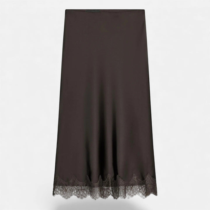 Charles Maison | Women’s Elegant Satin Midi Skirt