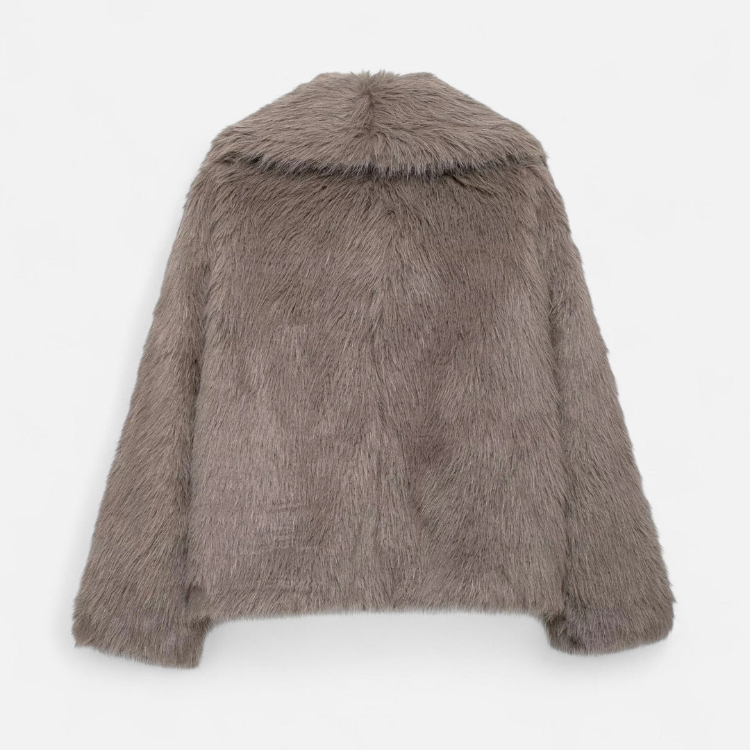 Charles Maison | Women’s Faux Fur Coat – Winter Street Elegance