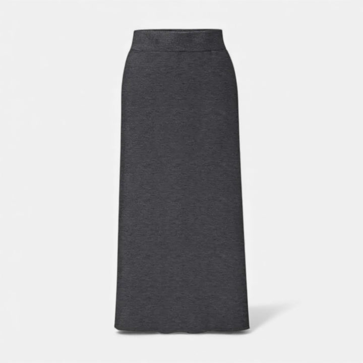 Charles Maison | Women’s Wool A-Line Split Midi Skirt