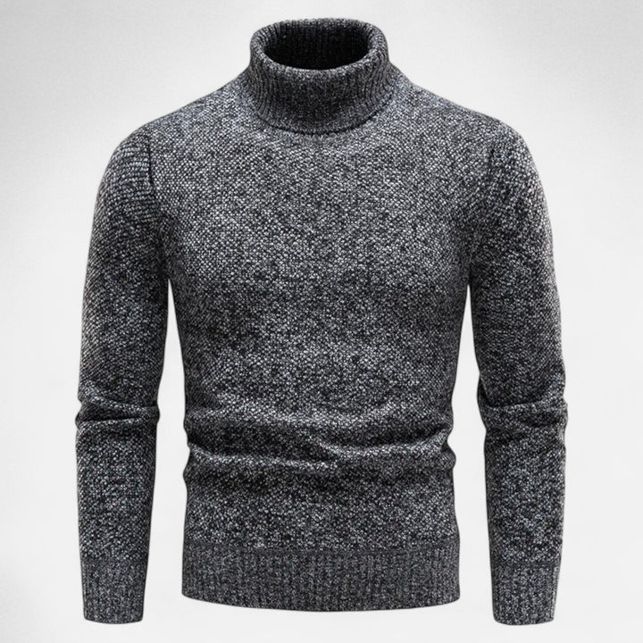 Charles Maison | Men’s Knitted Turtleneck Sweater – Thick Winter Warmth