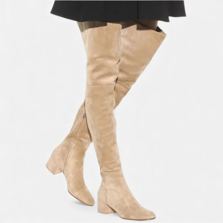 Charles Maison | Women’s Over-the-Knee Synthetic Suede Winter Boots