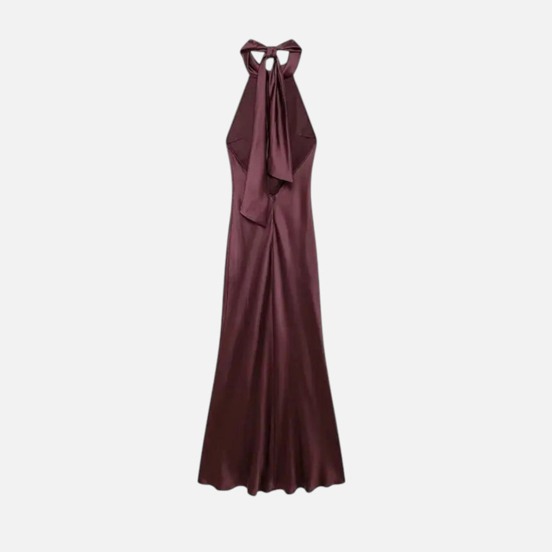 Charles Maison | Women’s Backless Satin Long Dress