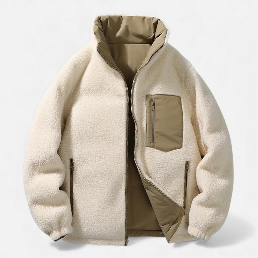 Charles Maison | Men’s Plush-Lined Minimal Winter Puffer Jacket