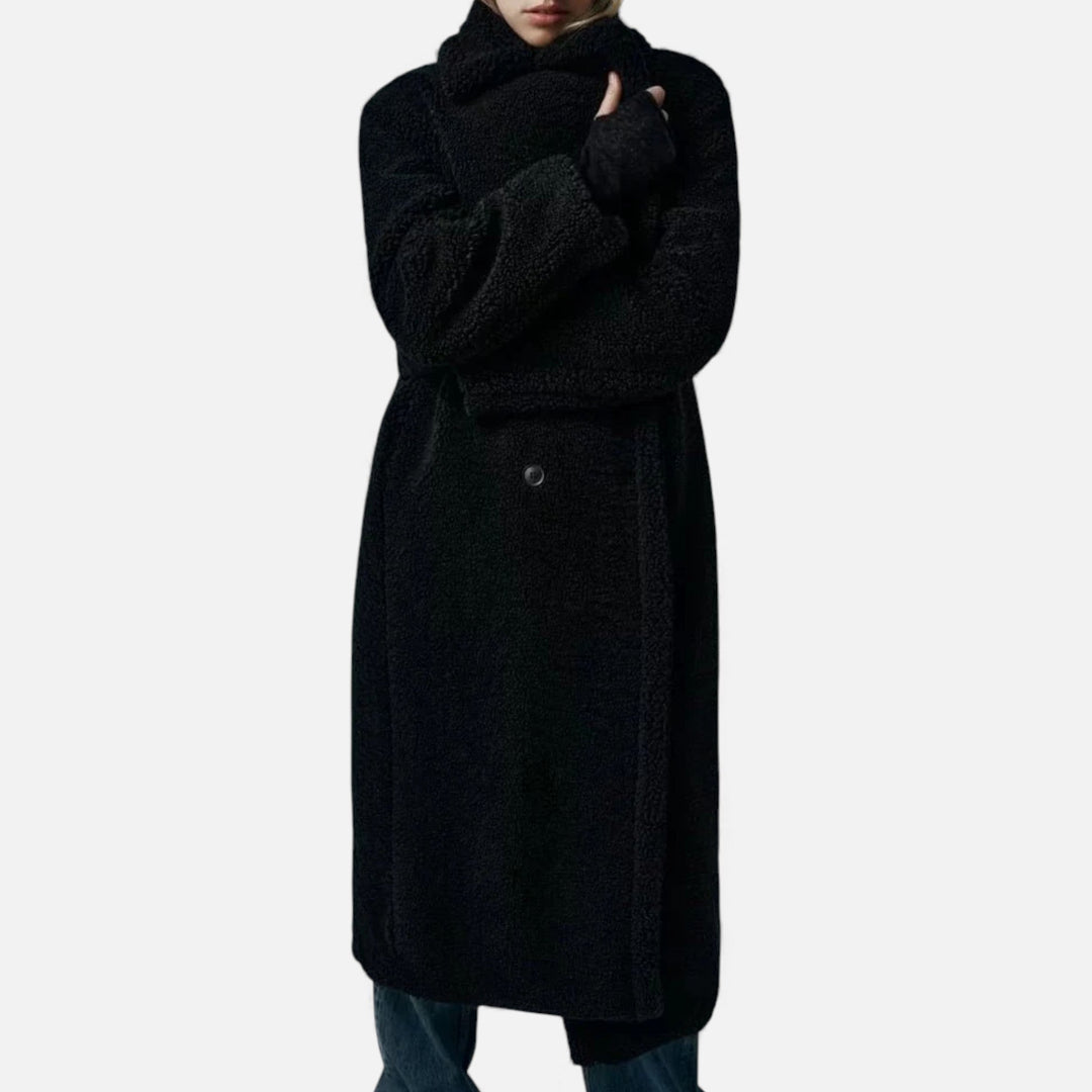 Charles Maison | Women’s Long Double-Breasted Teddy Coat
