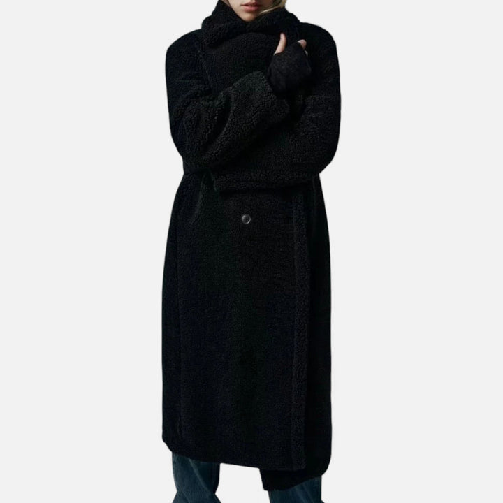 Charles Maison | Women’s Long Double-Breasted Teddy Coat