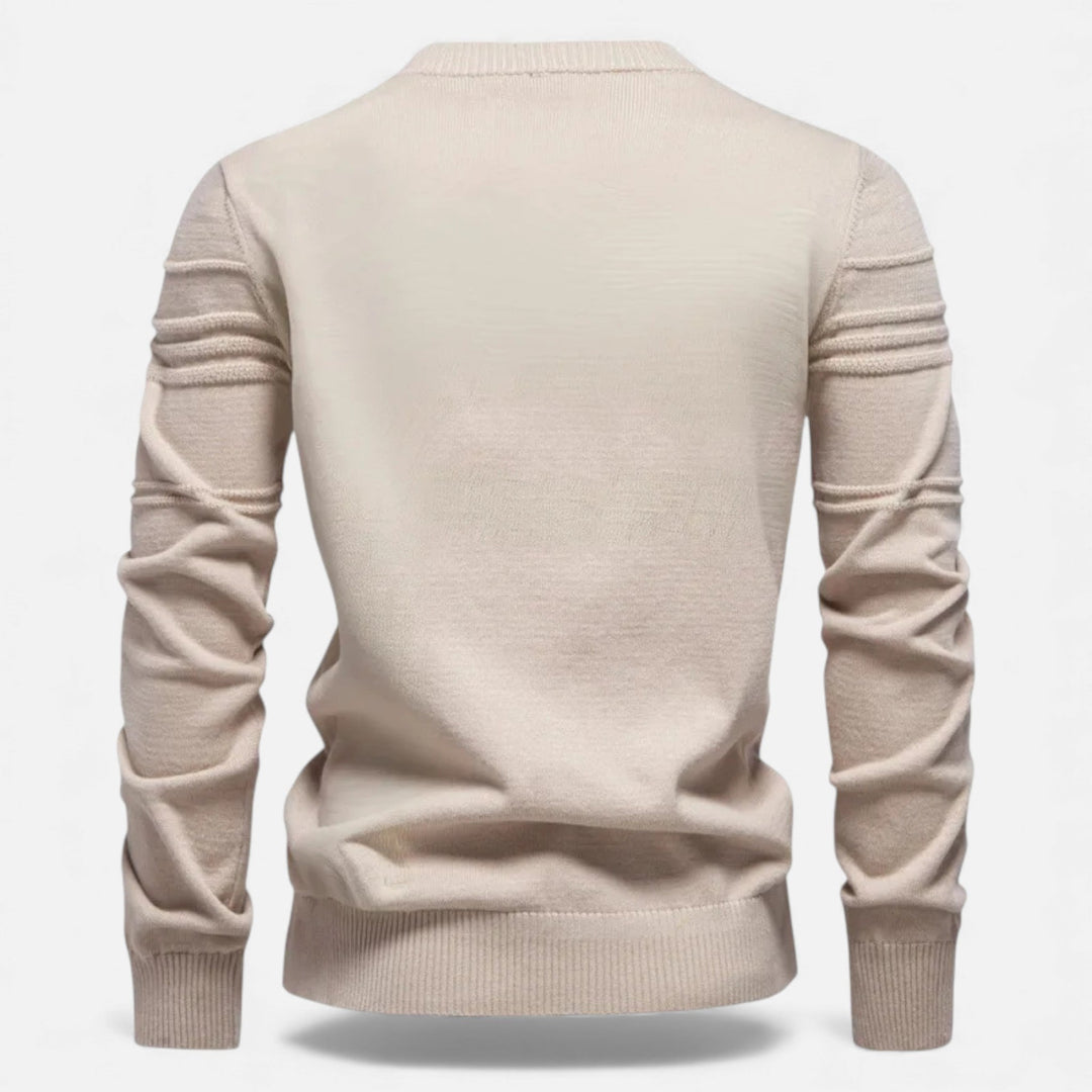 Charles Maison | Men’s Slim Fit Structured Knit Sweater