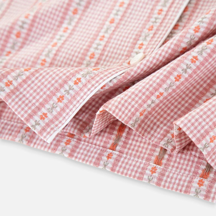 Charles Maison | Women’s Pure Cotton Pyjama Set with Cardigan Style