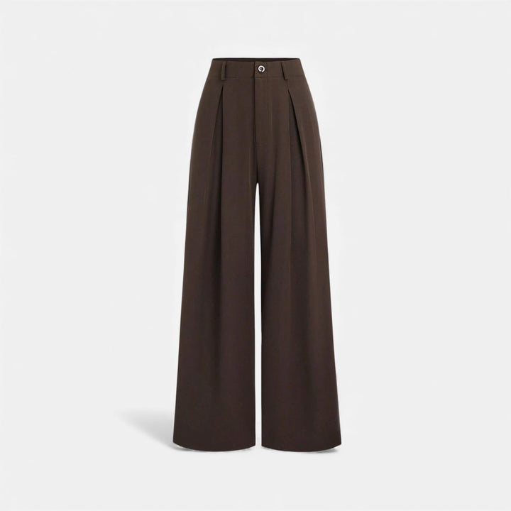 Charles Maison | Women’s Jacquard Pleated Wide-Leg Trousers