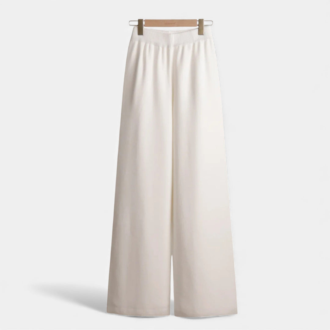 Charles Maison | Women’s Cashmere-Feel Polo Lounge Set with Elegant Knit Detail