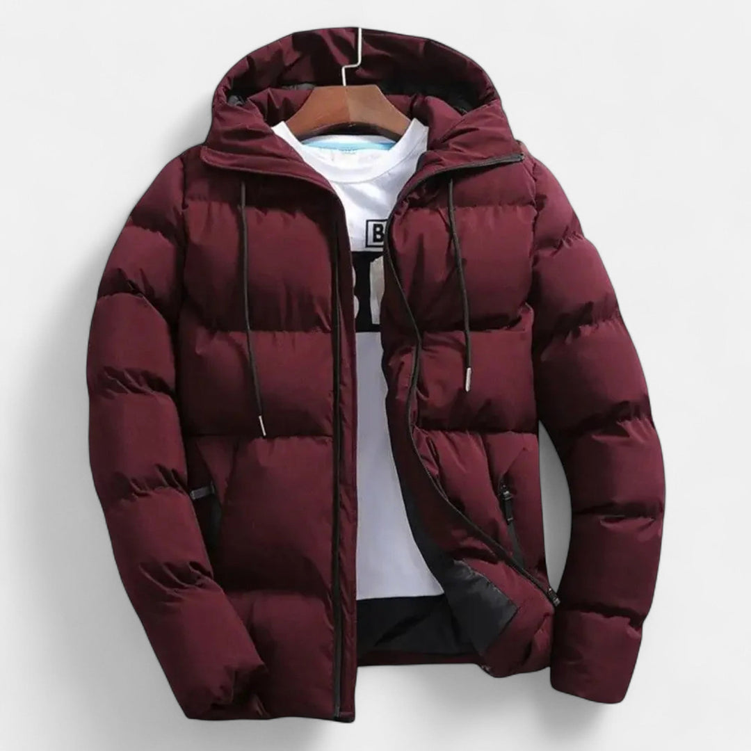 Charles Maison | Men’s Hooded Puffer Jacket – Timeless Cold Weather Layer