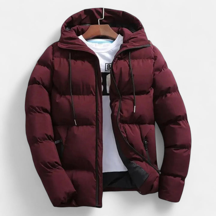 Charles Maison | Men’s Hooded Puffer Jacket – Timeless Cold Weather Layer