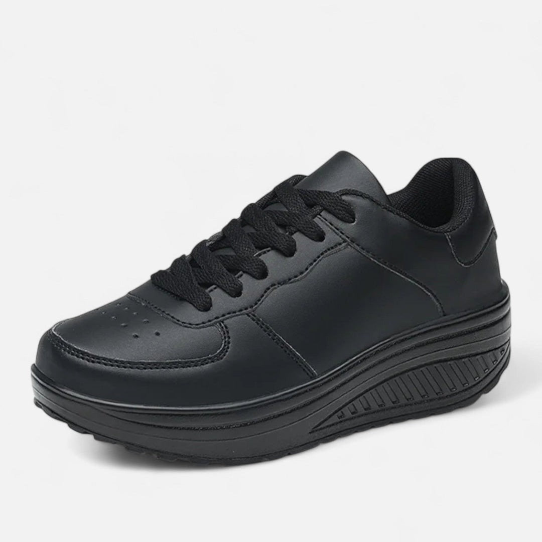 Charles Maison | Women’s Leather Wedge Sneakers Édition Élégance