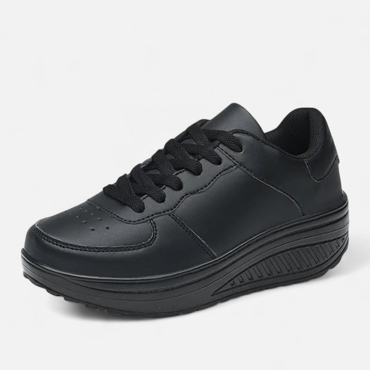 Charles Maison | Women’s Leather Wedge Sneakers Édition Élégance