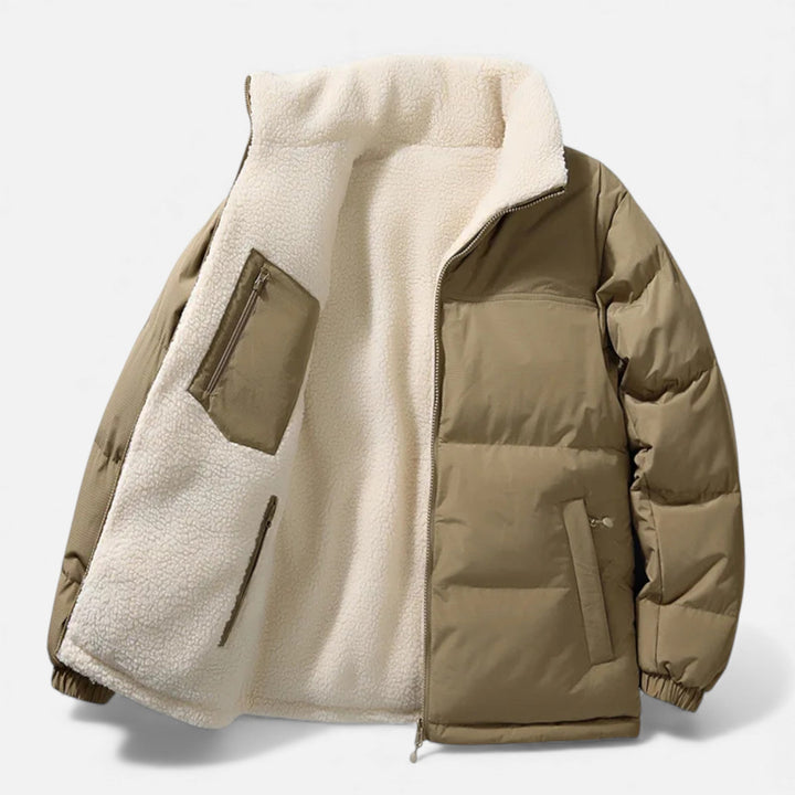 Charles Maison | Men’s Plush-Lined Minimal Winter Puffer Jacket