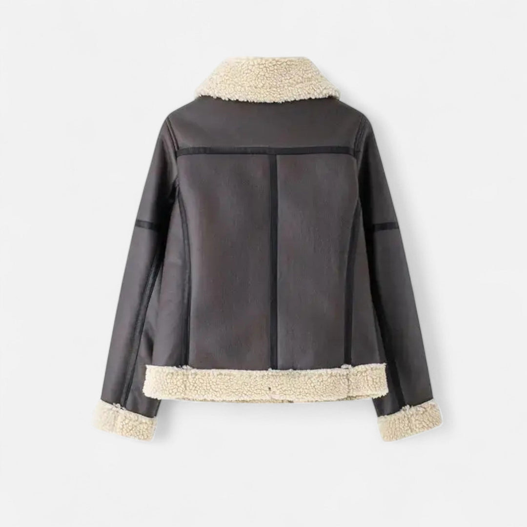 Charles Maison | Women’s Autumn Belted Leather Jacket