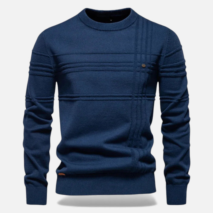 Charles Maison | Men’s Slim Fit Structured Knit Sweater