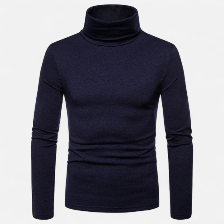 Charles Maison | Men’s Slim Fit Turtleneck Sweater – Autumn Winter Stretch