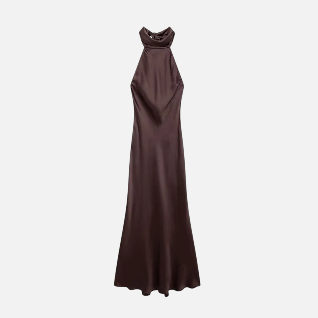 Charles Maison | Women’s Backless Satin Long Dress