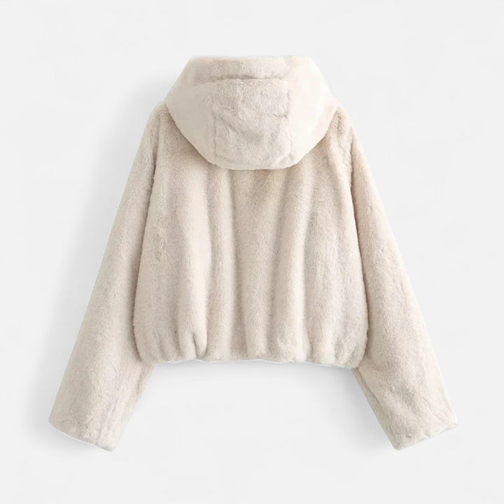 Charles Maison | Women’s Hooded Faux Fur Coat – Winter Luxe Comfort