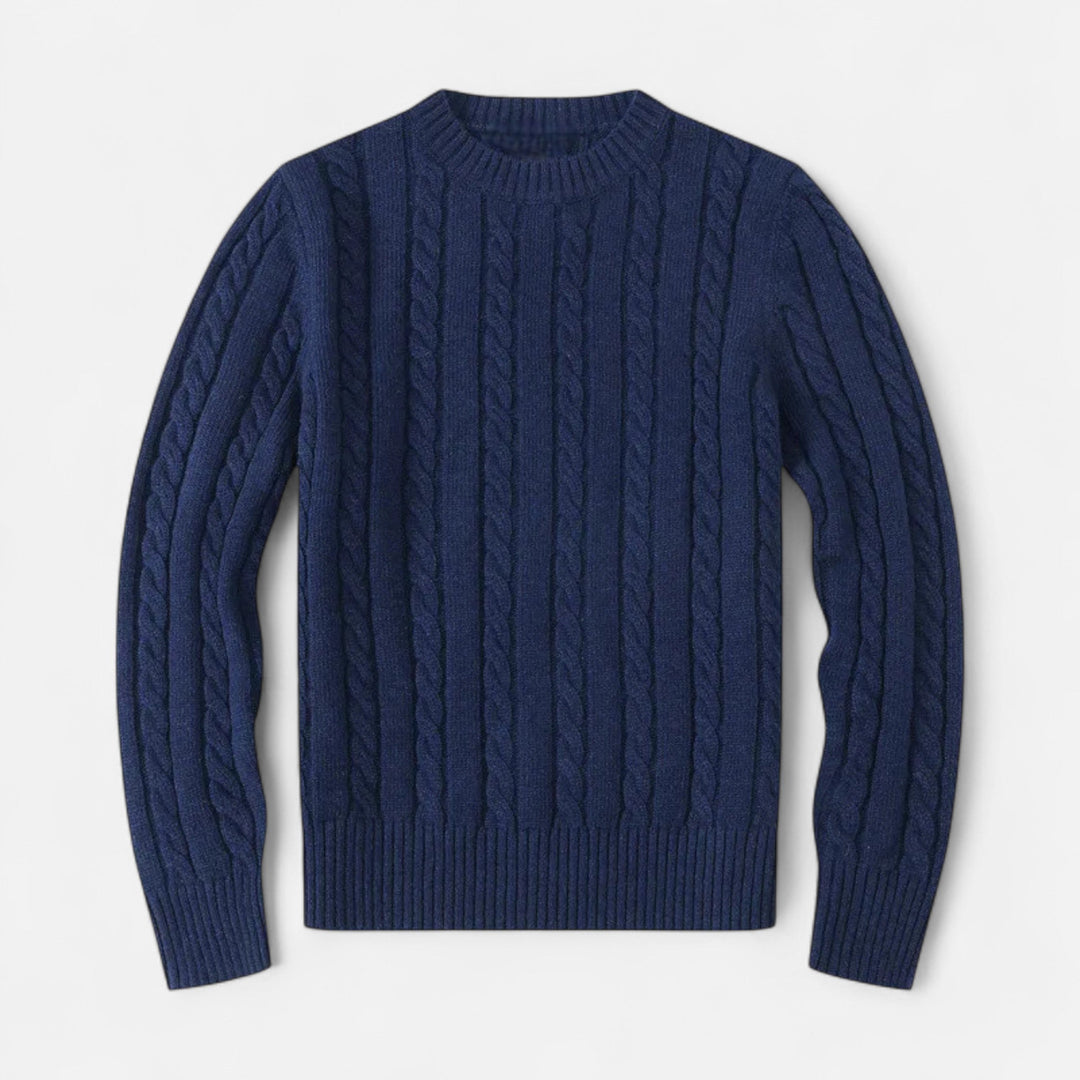 Charles Maison | Men’s Cotton Blend Sweater – Timeless Round Neck Style