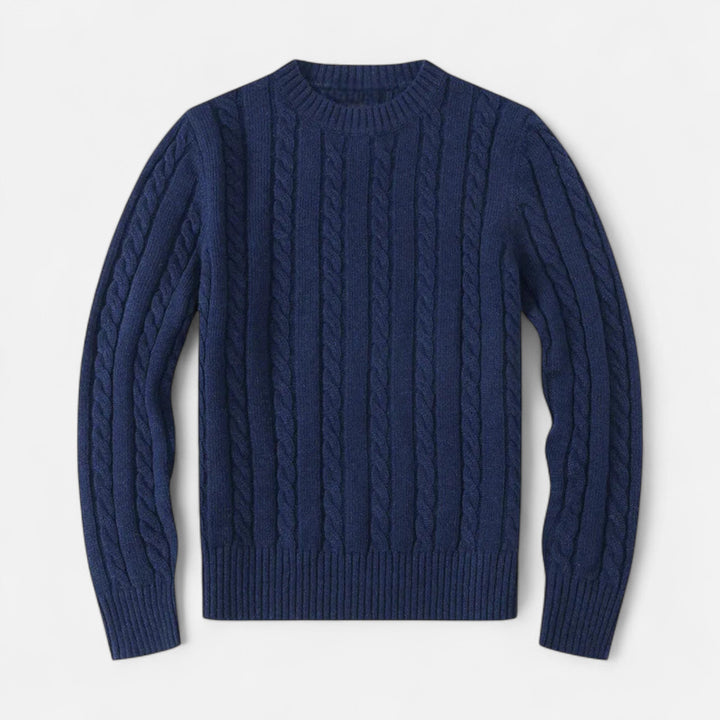 Charles Maison | Men’s Cotton Blend Sweater – Timeless Round Neck Style