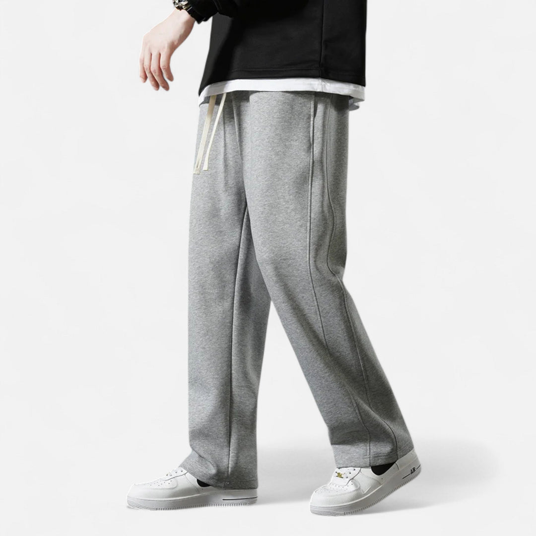 Charles Maison | Men’s Wide-Leg Cotton Jogger Pants