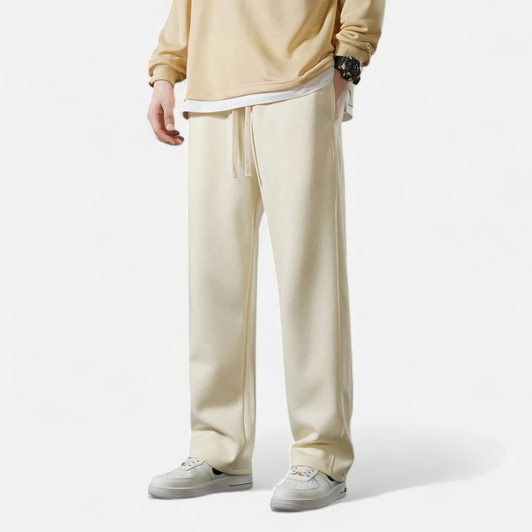 Charles Maison | Men’s Wide-Leg Cotton Jogger Pants