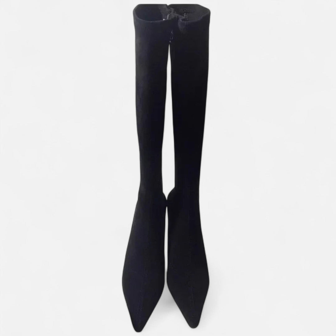 Charles Maison | Women’s Suede Thigh-High Heeled Boots