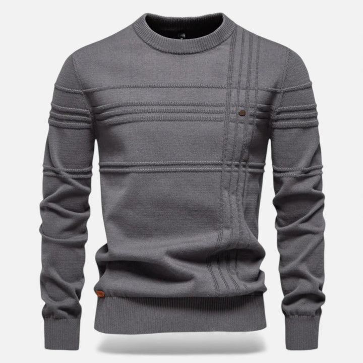 Charles Maison | Men’s Slim Fit Structured Knit Sweater
