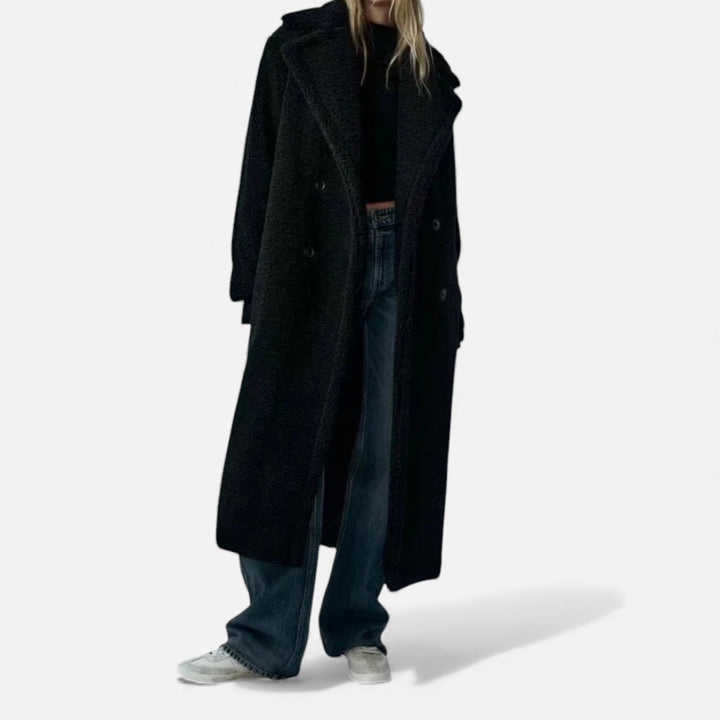 Charles Maison | Women’s Long Double-Breasted Teddy Coat