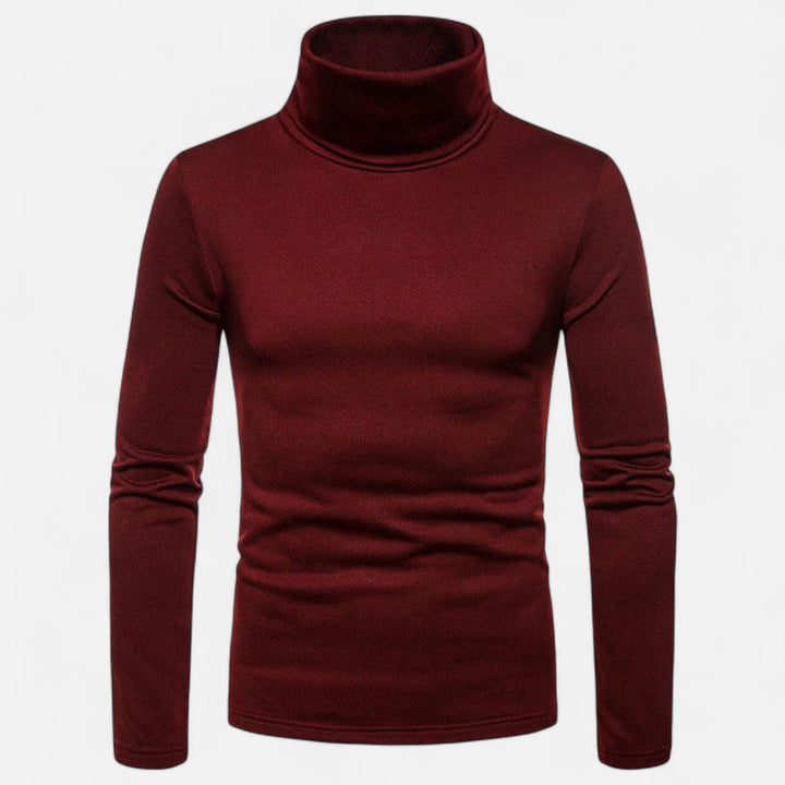 Charles Maison | Men’s Slim Fit Turtleneck Sweater – Autumn Winter Stretch