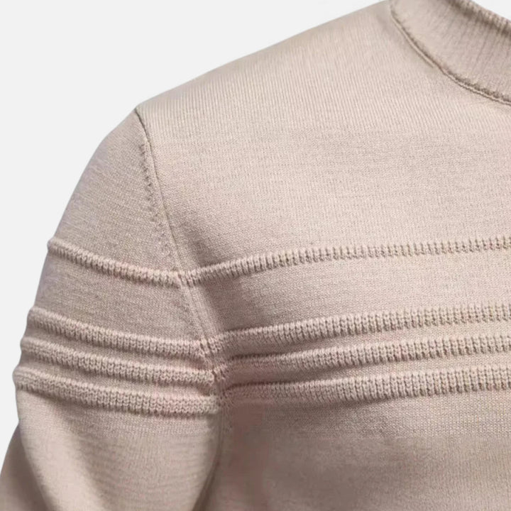 Charles Maison | Men’s Slim Fit Structured Knit Sweater