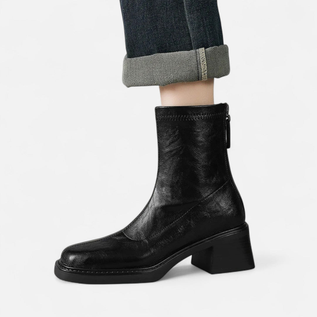 Charles Maison | Women’s Leather Boots – Refined Urban Classic