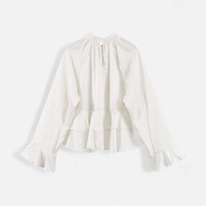 Charles Maison | Women's Elegant Chiffon Ruffled Blouse