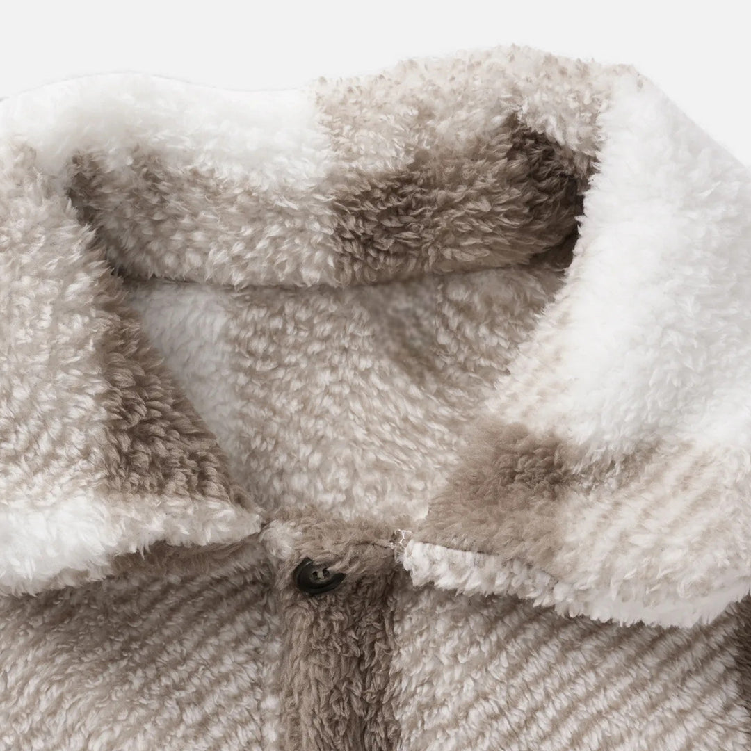 Charles Maison | Men’s Velvet Plush Rabbit Fur Jacket