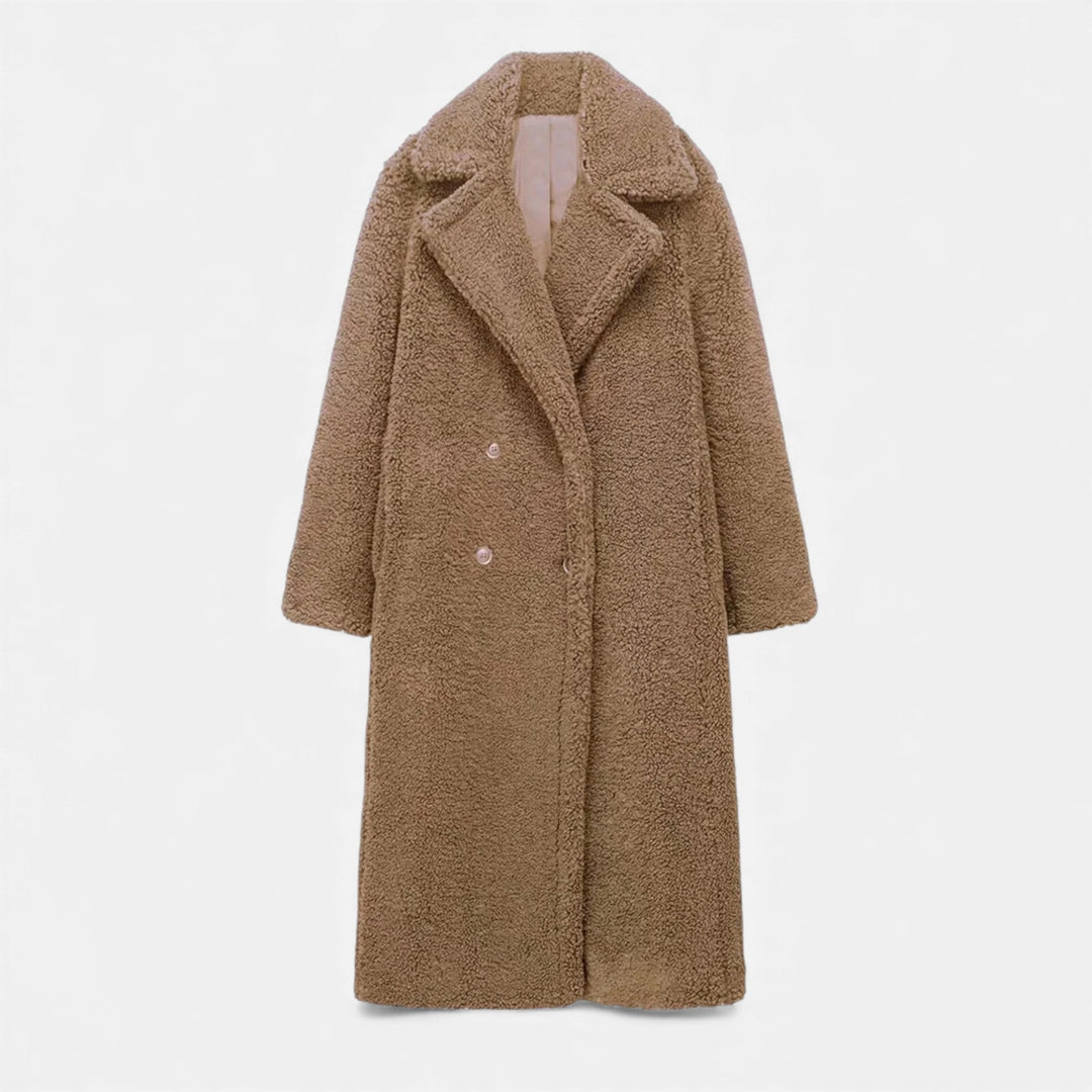 Charles Maison | Women’s Long Double-Breasted Teddy Coat