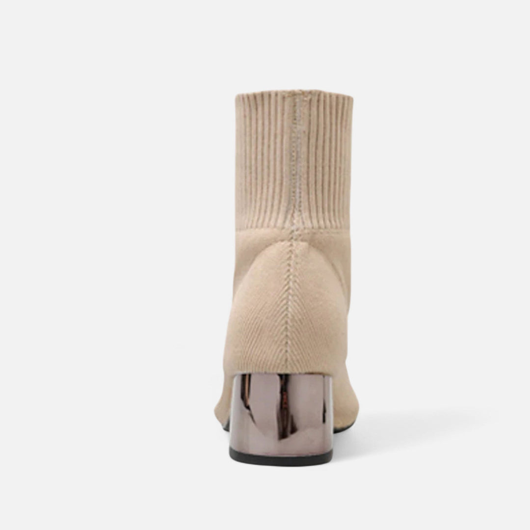 Charles Maison | Women’s Sock Boots – Sculpted Autumn Elegance