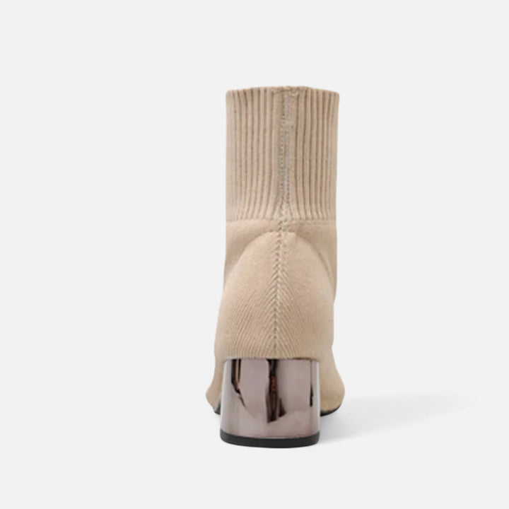Charles Maison | Women’s Sock Boots – Sculpted Autumn Elegance