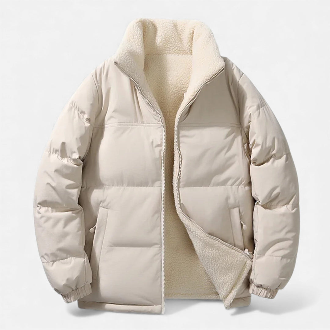 Charles Maison | Men’s Plush-Lined Minimal Winter Puffer Jacket