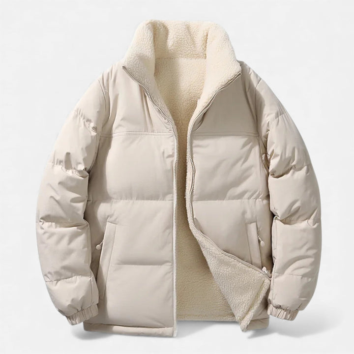 Charles Maison | Men’s Plush-Lined Minimal Winter Puffer Jacket