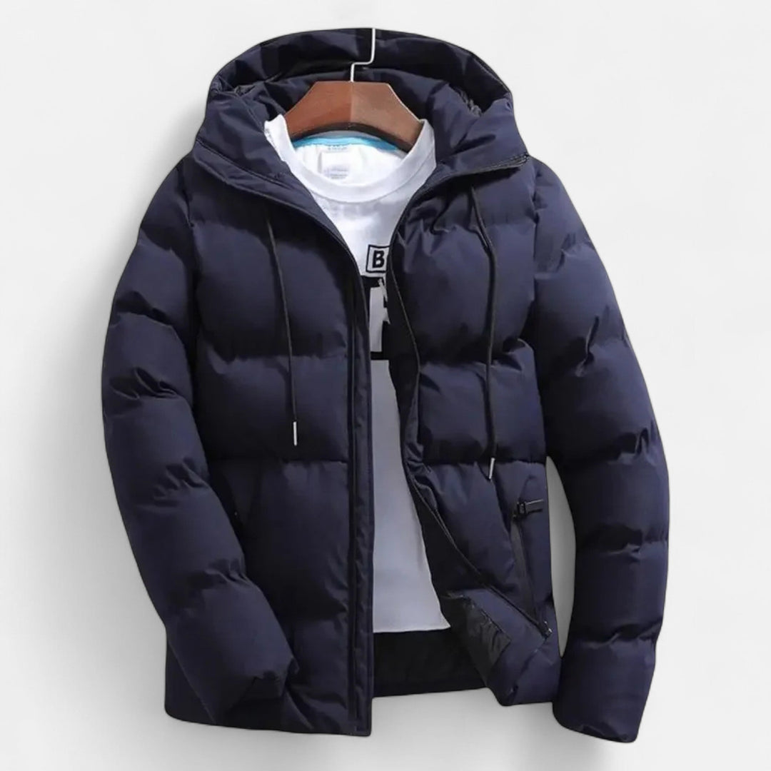 Charles Maison | Men’s Hooded Puffer Jacket – Timeless Cold Weather Layer