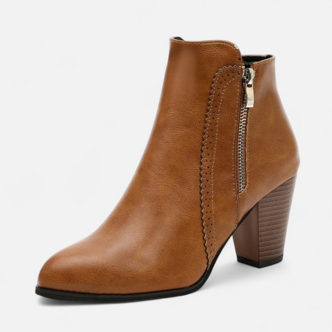 Charles Maison | Women’s Retro Zip-Heel Boots