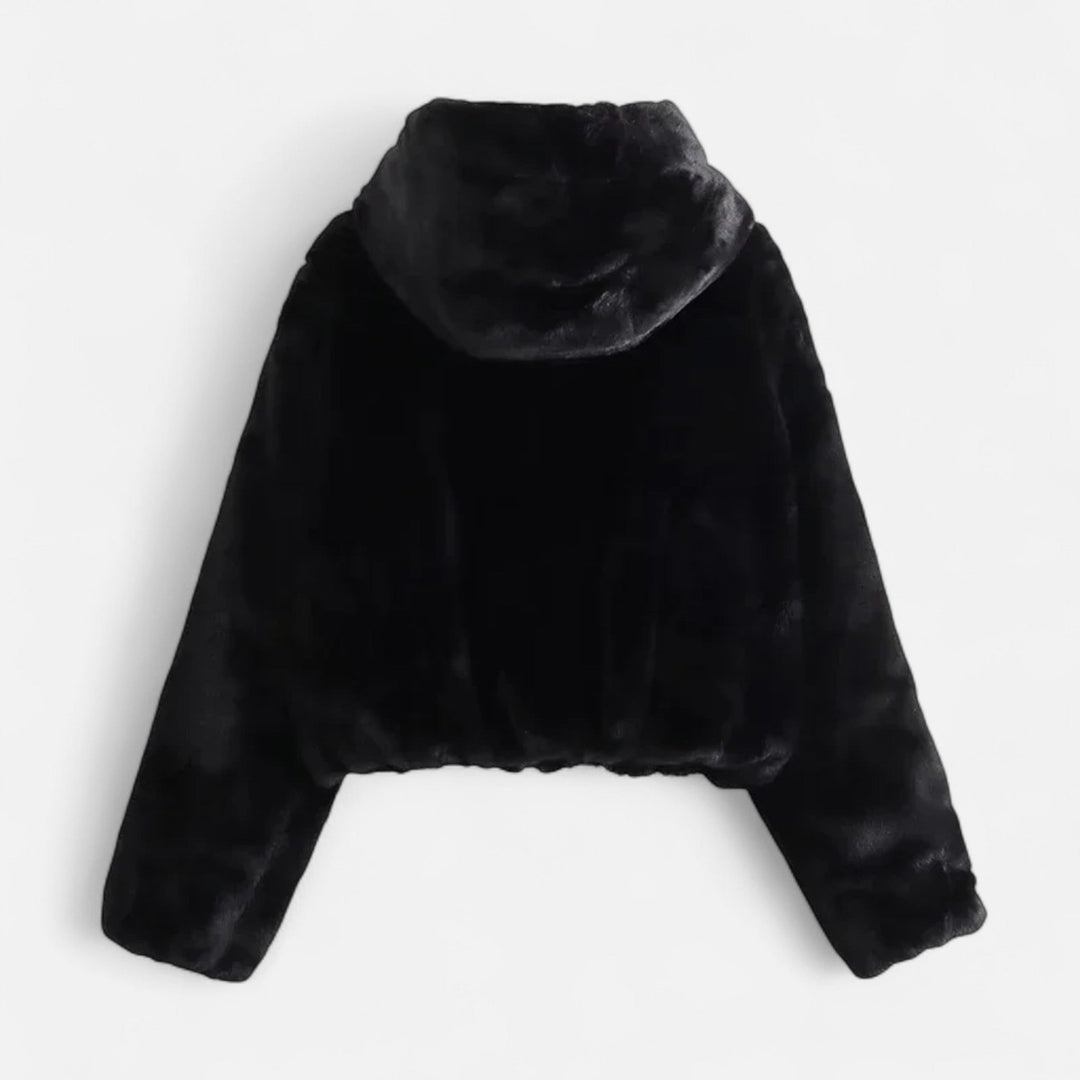 Charles Maison | Women’s Hooded Faux Fur Coat – Winter Luxe Comfort