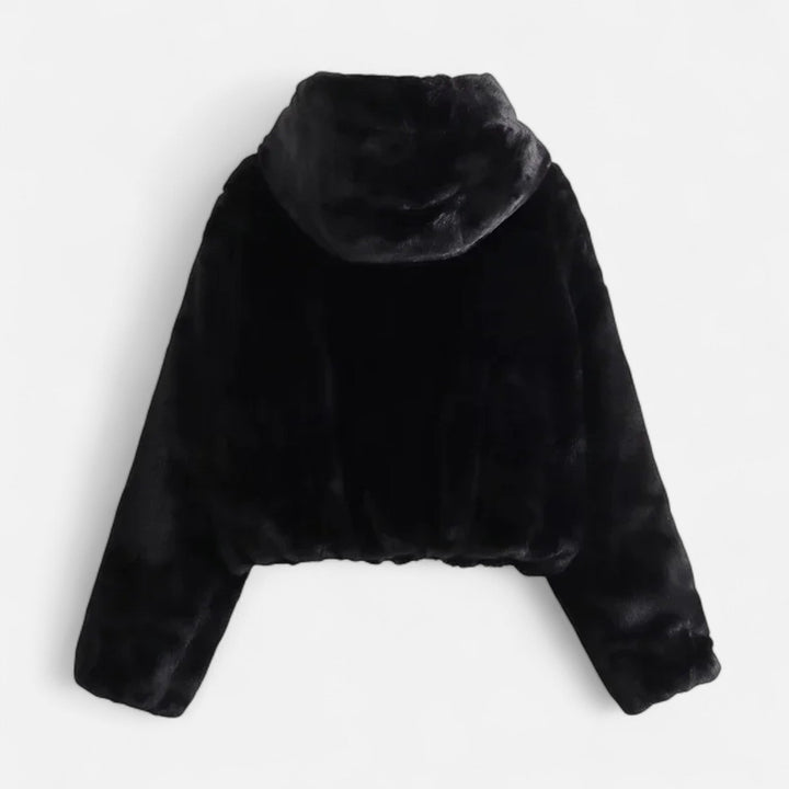 Charles Maison | Women’s Hooded Faux Fur Coat – Winter Luxe Comfort