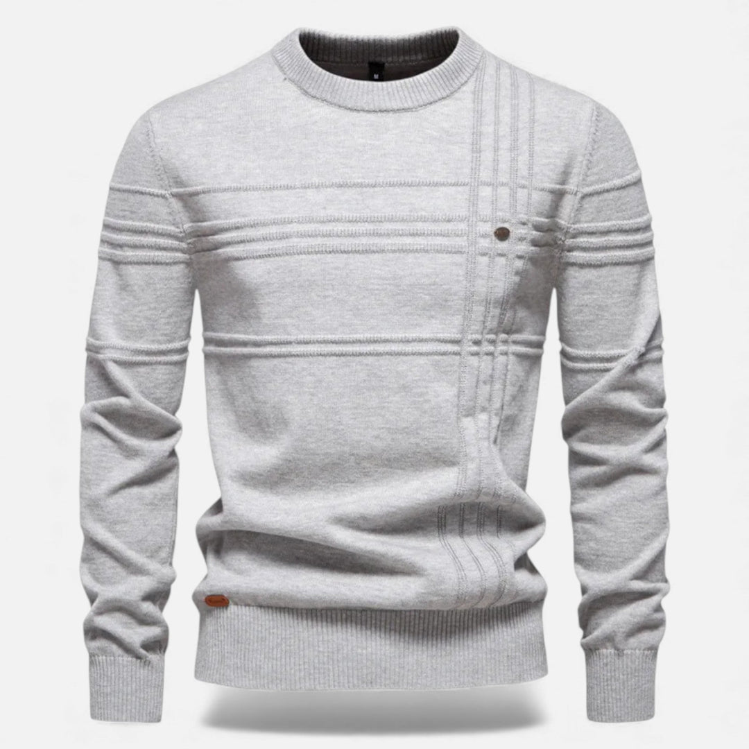 Charles Maison | Men’s Slim Fit Structured Knit Sweater