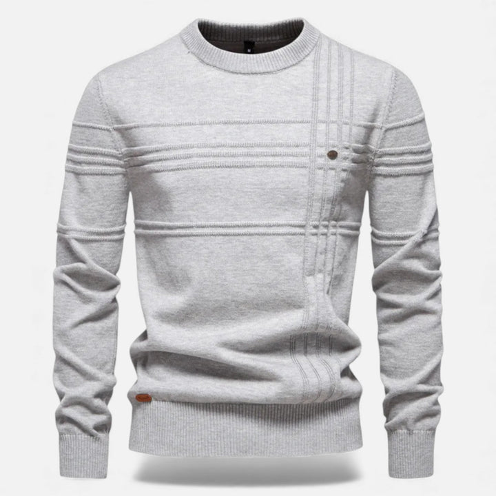 Charles Maison | Men’s Slim Fit Structured Knit Sweater