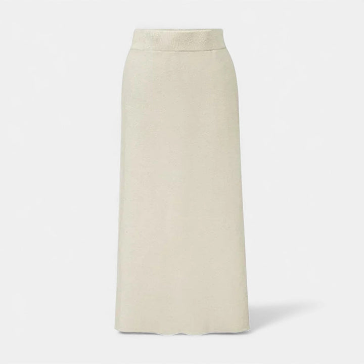 Charles Maison | Women’s Wool A-Line Split Midi Skirt