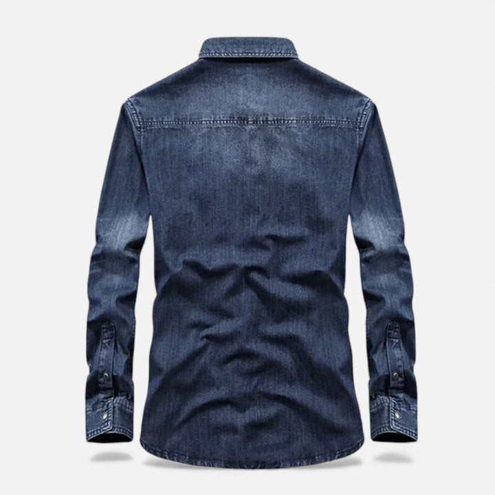 Charles Maison | Men’s Loose-Fit Denim Shirt for Autumn/Winter