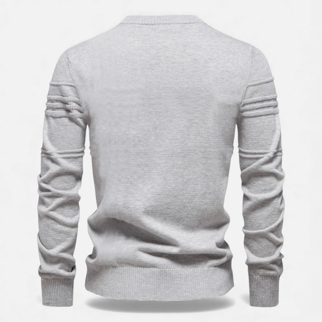 Charles Maison | Men’s Slim Fit Structured Knit Sweater
